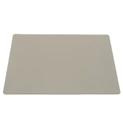 Linge De Table^Muji Set de table en cuir recyclé - rectangulaire, Gris Cendré