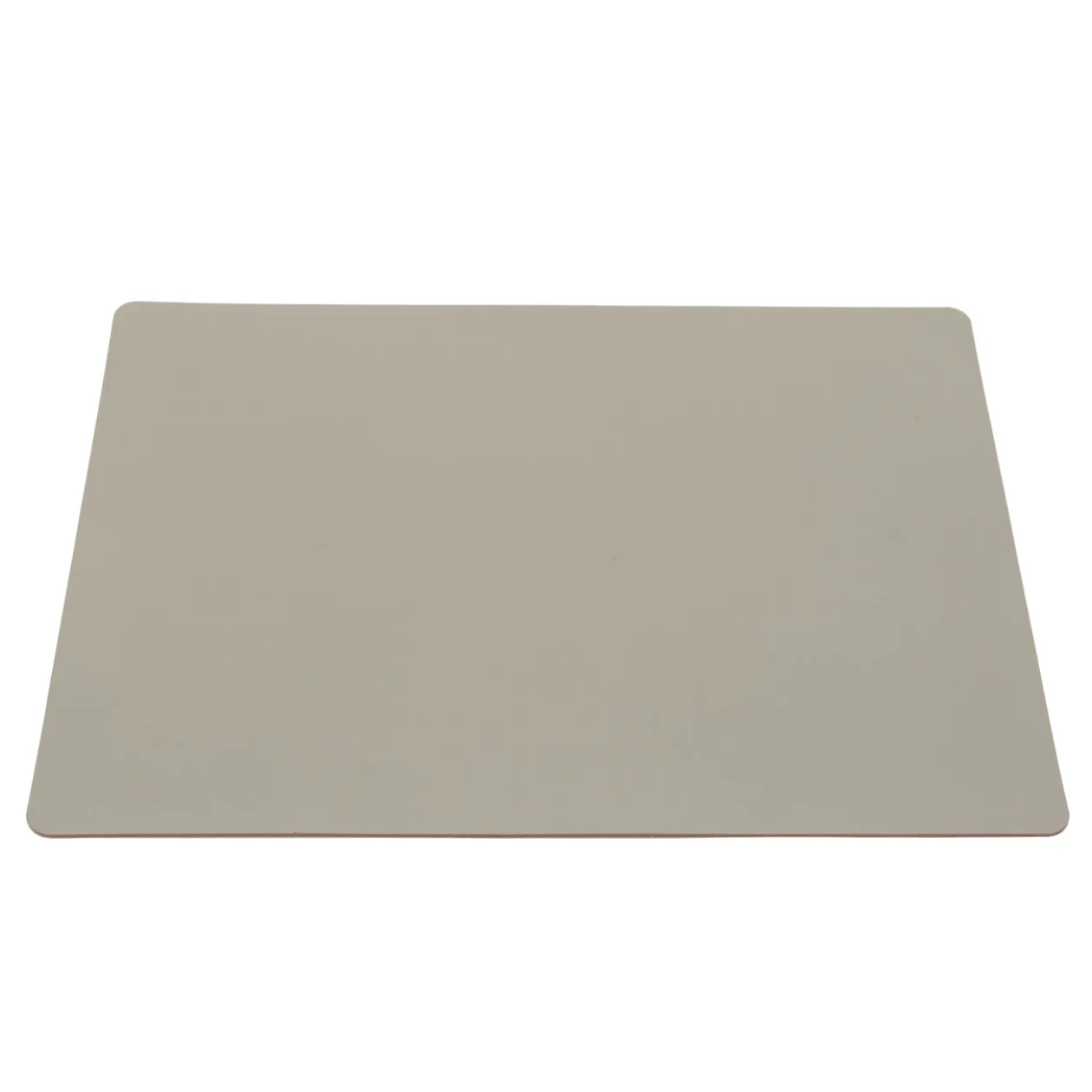 Linge De Table^Muji Set de table en cuir recyclé - rectangulaire, Gris Cendré