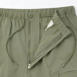 Pantalons Et Shorts^Muji Short cargo en mélange de coton délavé pour homme