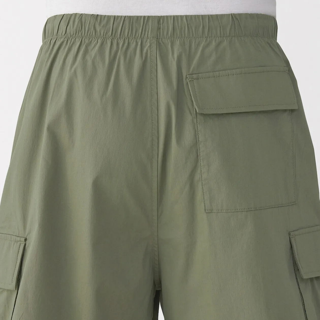 Pantalons Et Shorts^Muji Short cargo en mélange de coton délavé pour homme