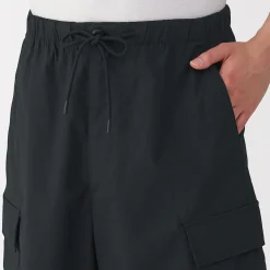 Pantalons Et Shorts^Muji Short cargo en mélange de coton délavé pour homme