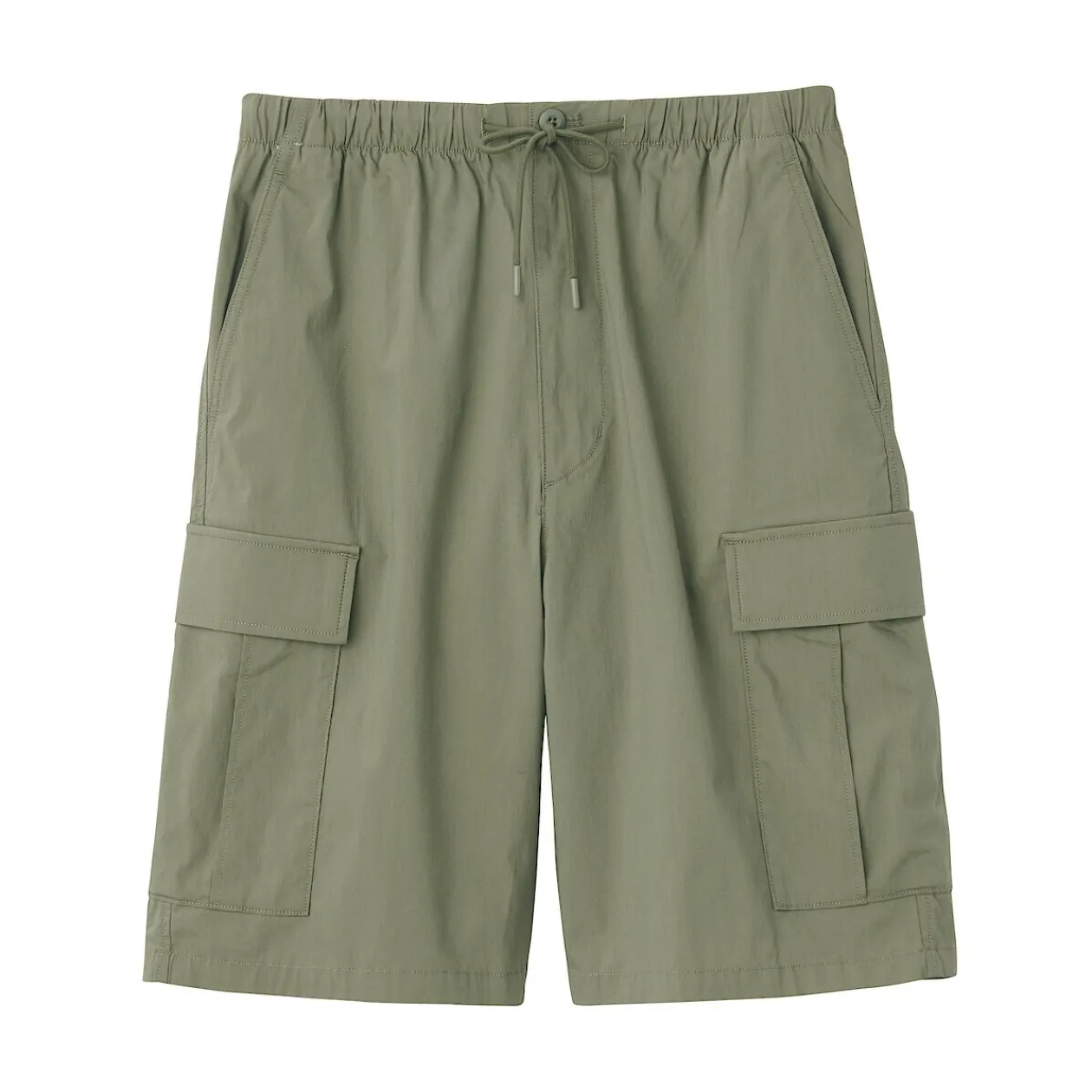 Pantalons Et Shorts^Muji Short cargo en mélange de coton délavé pour homme