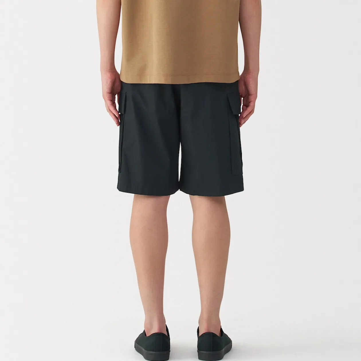 Pantalons Et Shorts^Muji Short cargo en mélange de coton délavé pour homme