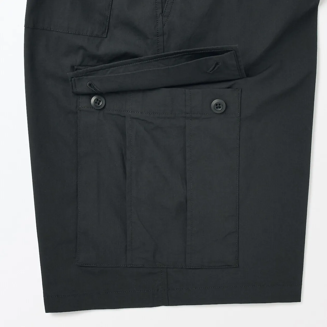 Pantalons Et Shorts^Muji Short cargo en mélange de coton délavé pour homme