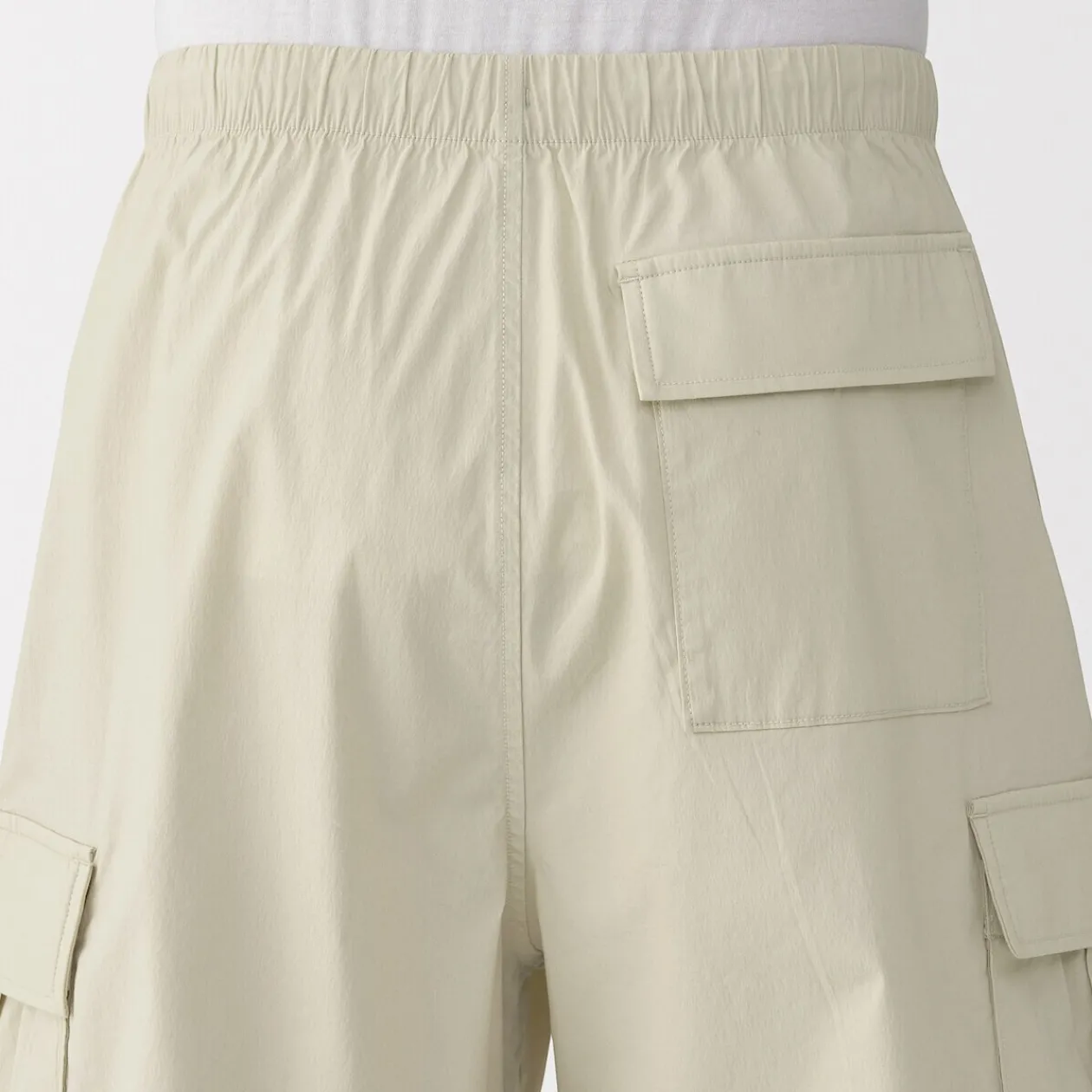 Pantalons Et Shorts^Muji Short cargo en mélange de coton délavé pour homme