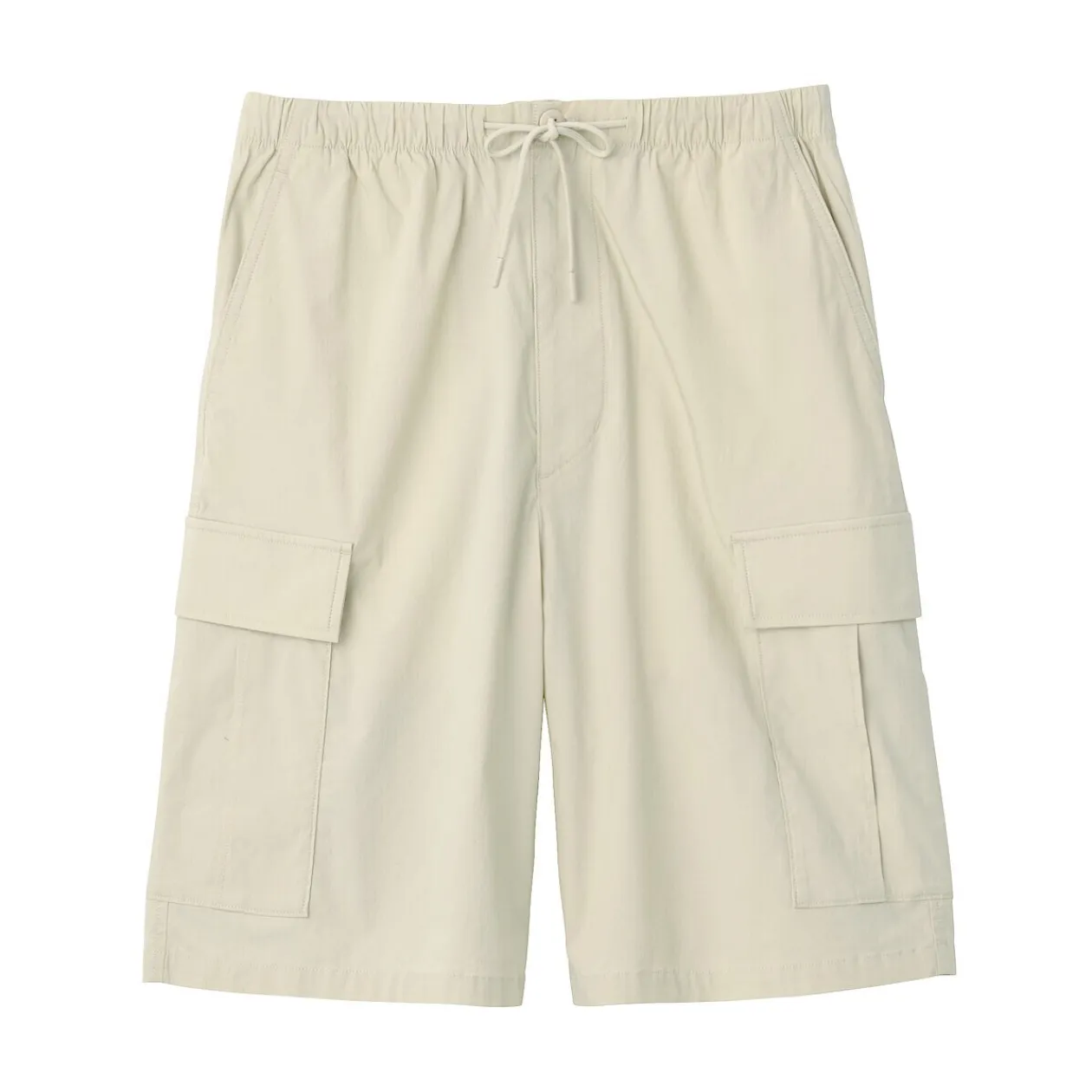 Pantalons Et Shorts^Muji Short cargo en mélange de coton délavé pour homme