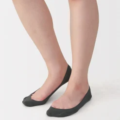 Chaussettes^Muji Socquettes à faible hauteur avec prise pour le talon femme