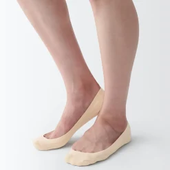 Chaussettes^Muji Socquettes à faible hauteur avec prise pour le talon femme