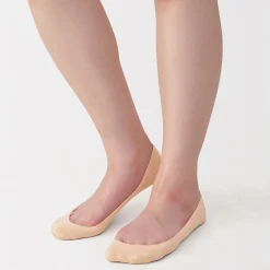 Chaussettes^Muji Socquettes à faible hauteur avec prise pour le talon femme