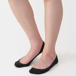 Chaussettes^Muji Socquettes à faible hauteur avec prise pour le talon femme