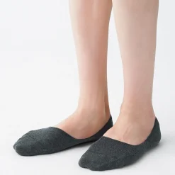 Chaussettes^Muji Socquettes fines antidérapantes en mélange de coton homme