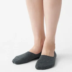 Chaussettes^Muji Socquettes fines en mélange de coton invisibles femme