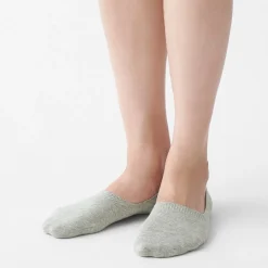 Chaussettes^Muji Socquettes fines en mélange de coton invisibles femme