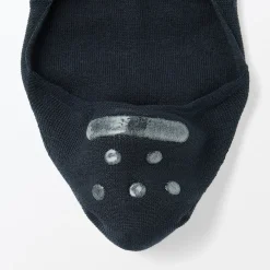 Chaussettes^Muji Socquettes fines invisibles avec grip au talon pour homme