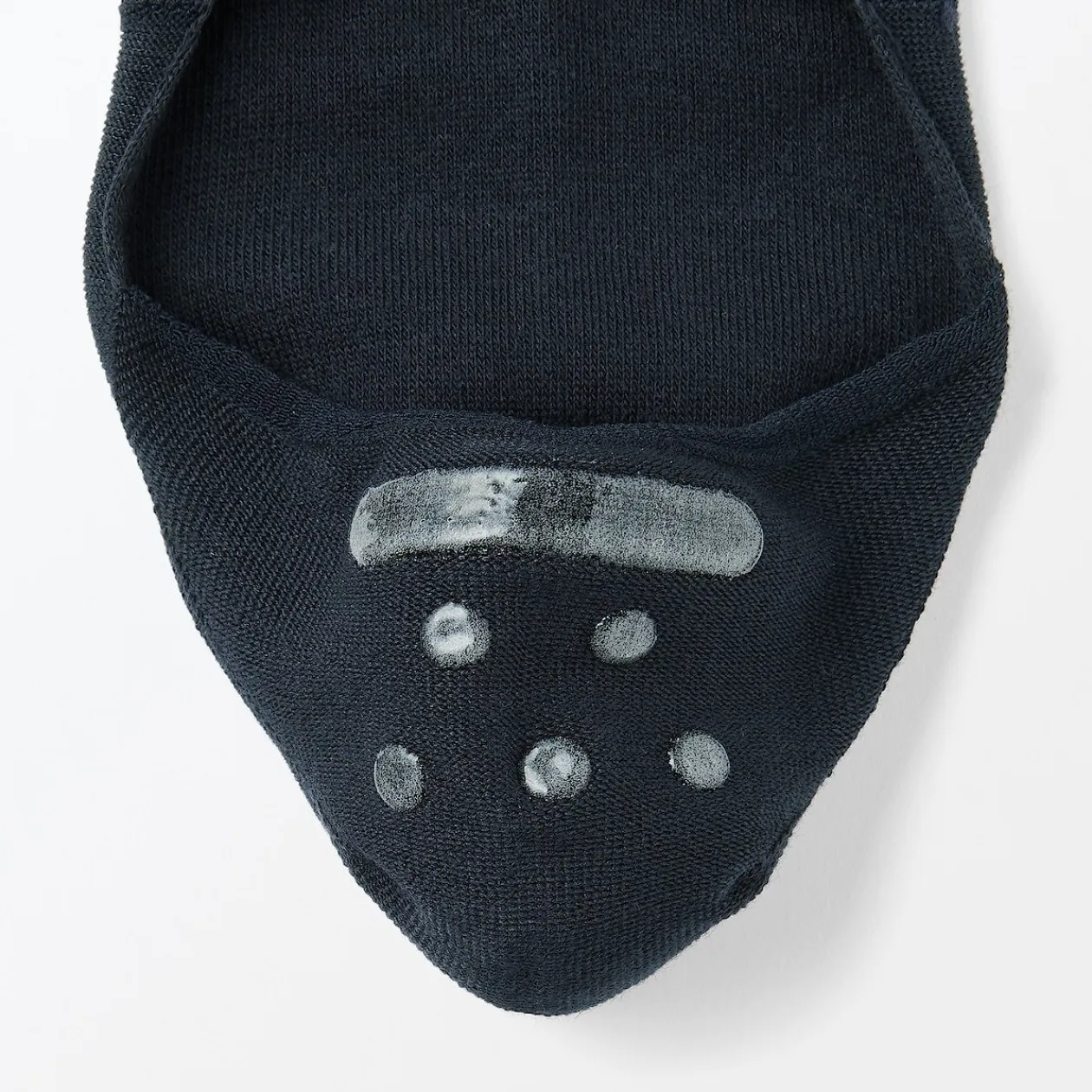 Chaussettes^Muji Socquettes fines invisibles avec grip au talon pour homme