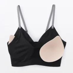 Sous‐Vêtements^Muji Soutien-gorge côtelé Soft Touch confortable pour femme