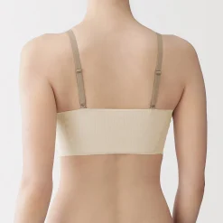 Sous‐Vêtements^Muji Soutien-gorge côtelé Soft Touch confortable pour femme