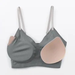 Sous‐Vêtements^Muji Soutien-gorge côtelé Soft Touch confortable pour femme