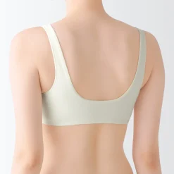 Sous‐Vêtements^Muji Soutien‐gorge plongeant sans armature en mélange de coton pour femme