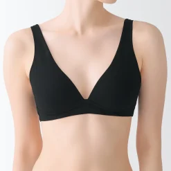 Sous‐Vêtements^Muji Soutien‐gorge plongeant sans armature en mélange de coton pour femme