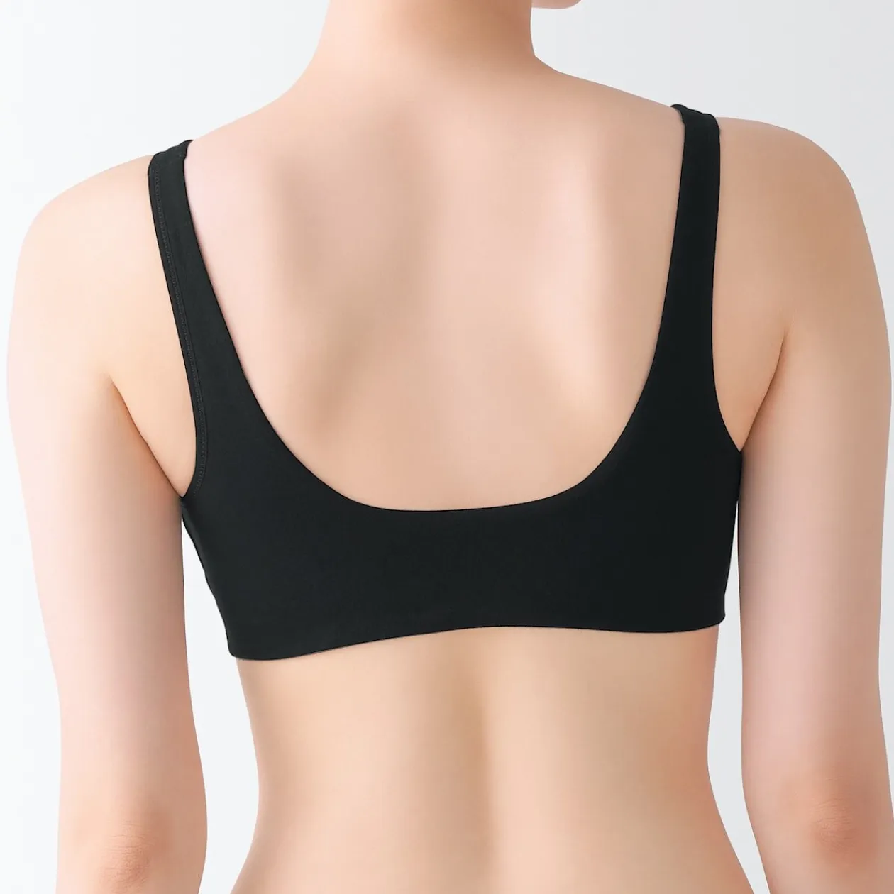 Sous‐Vêtements^Muji Soutien‐gorge plongeant sans armature en mélange de coton pour femme