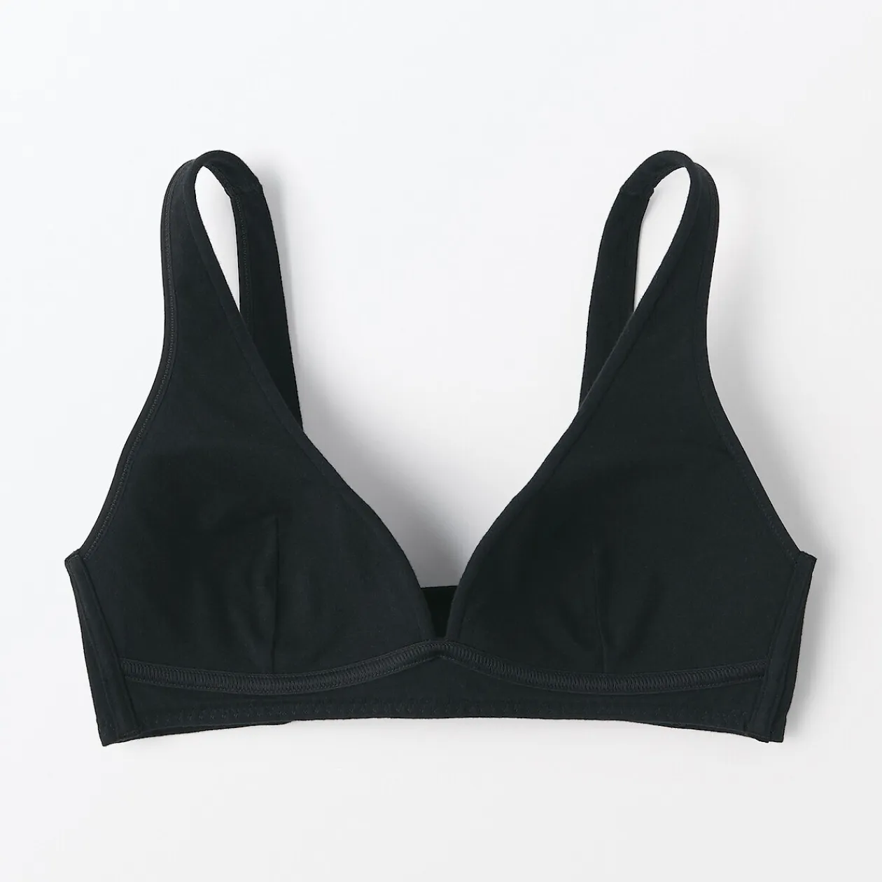 Sous‐Vêtements^Muji Soutien‐gorge plongeant sans armature en mélange de coton pour femme