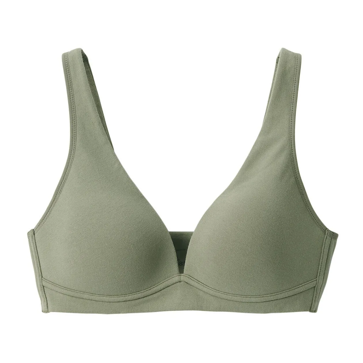 Sous‐Vêtements^Muji Soutien‐gorge plongeant sans armature en mélange de coton pour femme