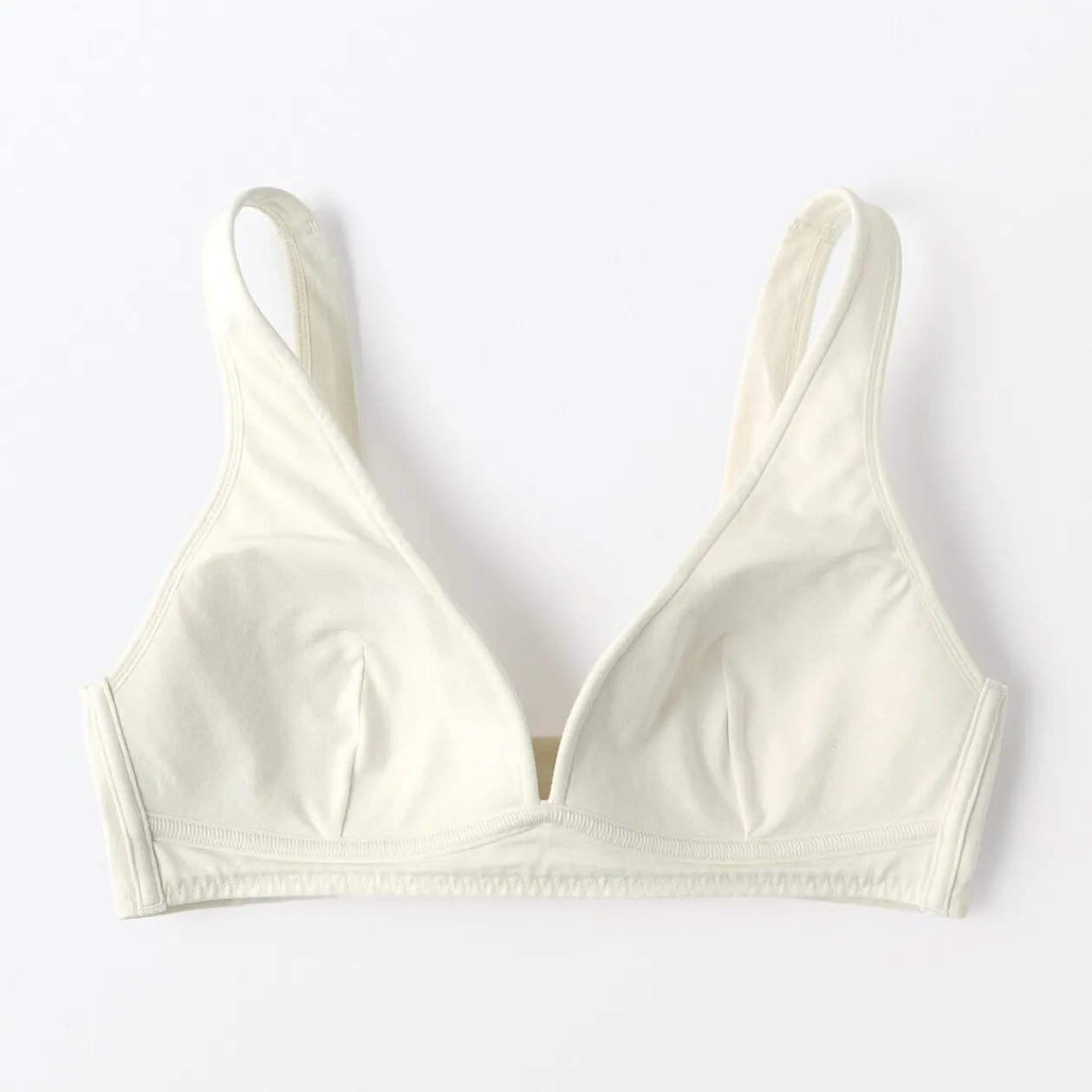 Sous‐Vêtements^Muji Soutien‐gorge plongeant sans armature en mélange de coton pour femme