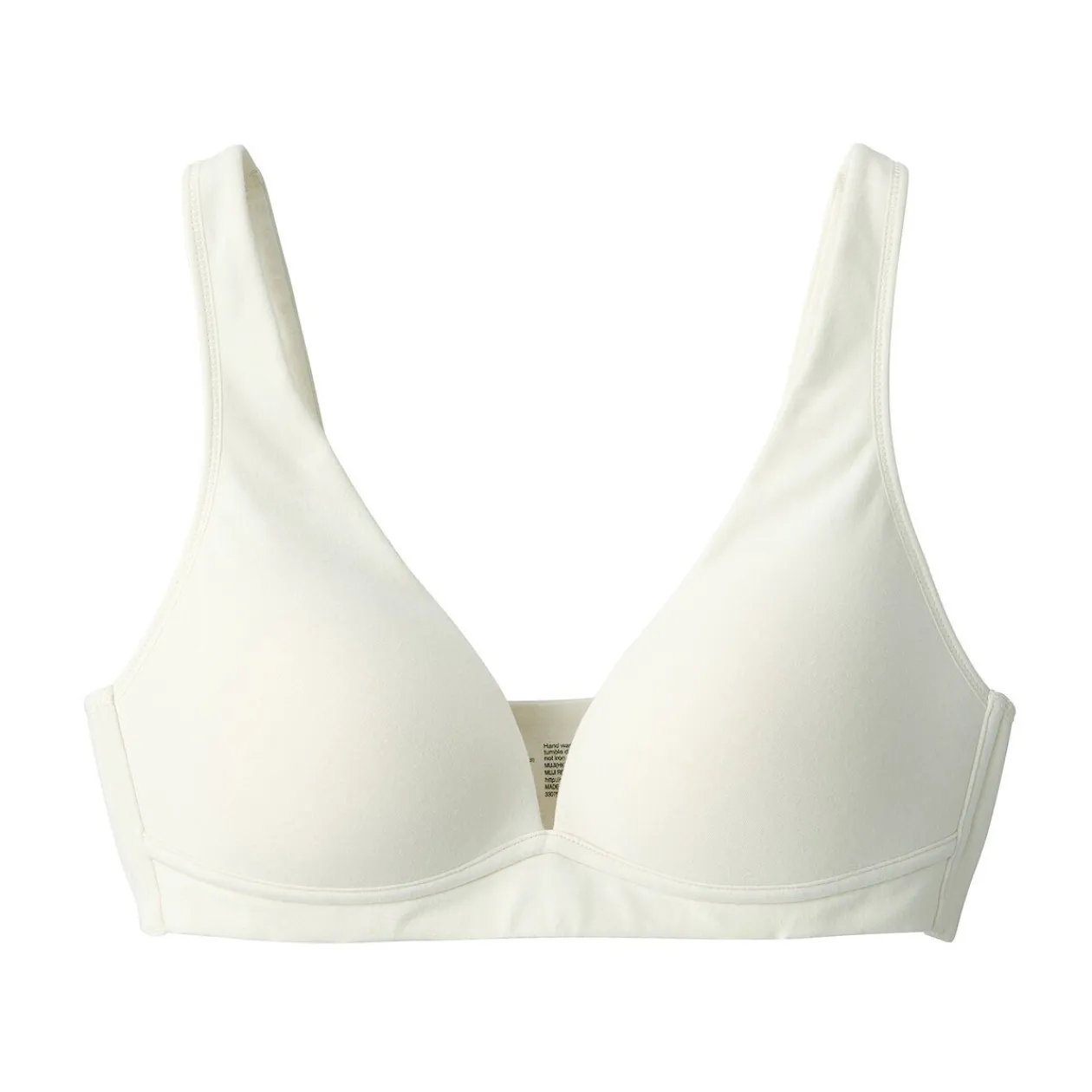 Sous‐Vêtements^Muji Soutien‐gorge plongeant sans armature en mélange de coton pour femme