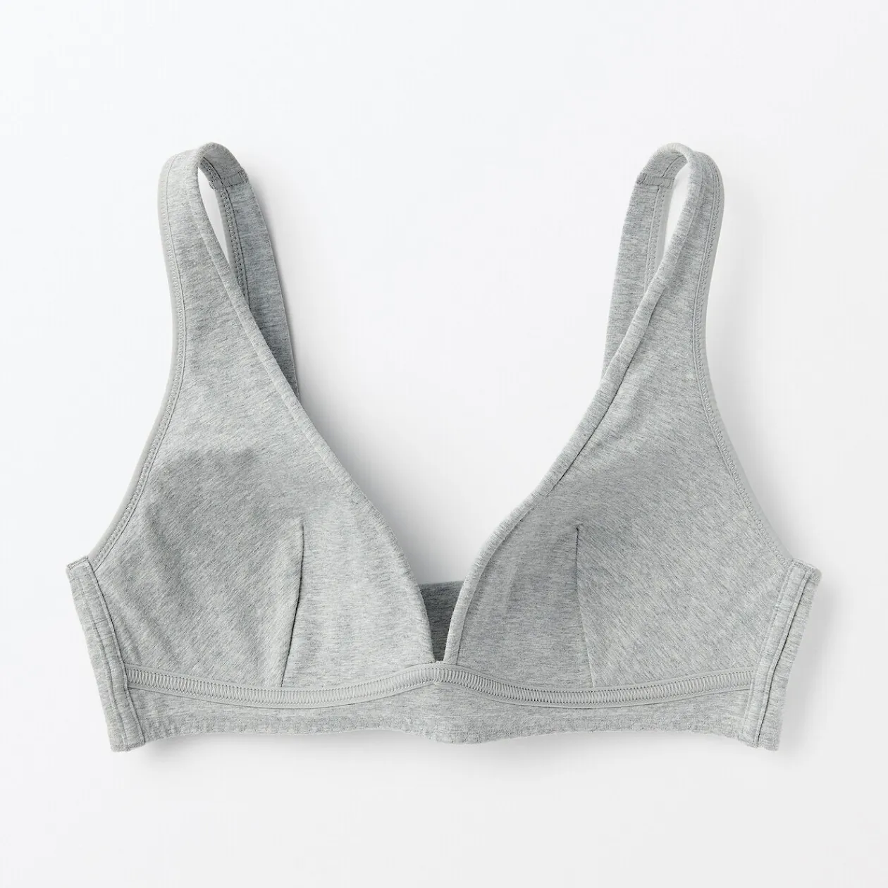 Sous‐Vêtements^Muji Soutien‐gorge plongeant sans armature en mélange de coton pour femme