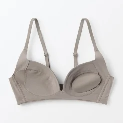 Sous‐Vêtements^Muji Soutien‐gorge sans armature en mélange de coton avec maintien latéral pour femme