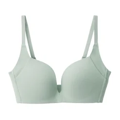 Sous‐Vêtements^Muji Soutien‐gorge sans armature en mélange de coton avec maintien latéral pour femme