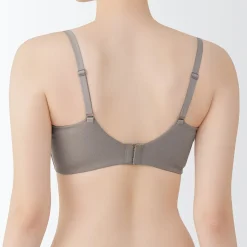 Sous‐Vêtements^Muji Soutien‐gorge sans armature en mélange de coton avec maintien latéral pour femme