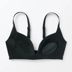 Sous‐Vêtements^Muji Soutien‐gorge sans armature en mélange de coton avec maintien latéral pour femme