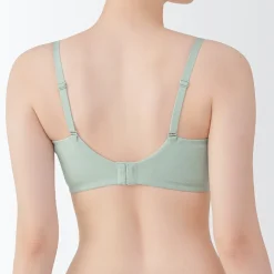 Sous‐Vêtements^Muji Soutien‐gorge sans armature en mélange de coton avec maintien latéral pour femme