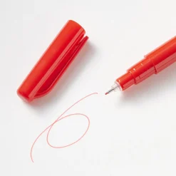 Feutres, Surligneurs Et Outils Correcteurs^Muji Stylo à encre à base d’eau, pointe fine - 0,5 mm, Rouge