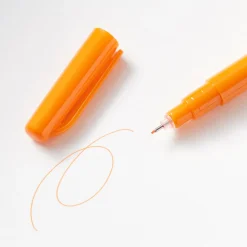 Feutres, Surligneurs Et Outils Correcteurs^Muji Stylo à encre à base d’eau, pointe fine - 0,5 mm, Orange