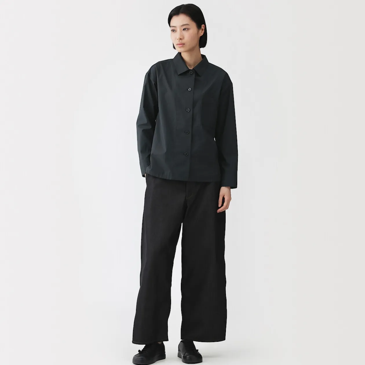 Chemises^Muji Surchemise en coton biologique pour femme