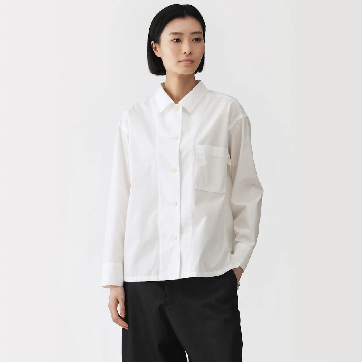 Chemises^Muji Surchemise en coton biologique pour femme