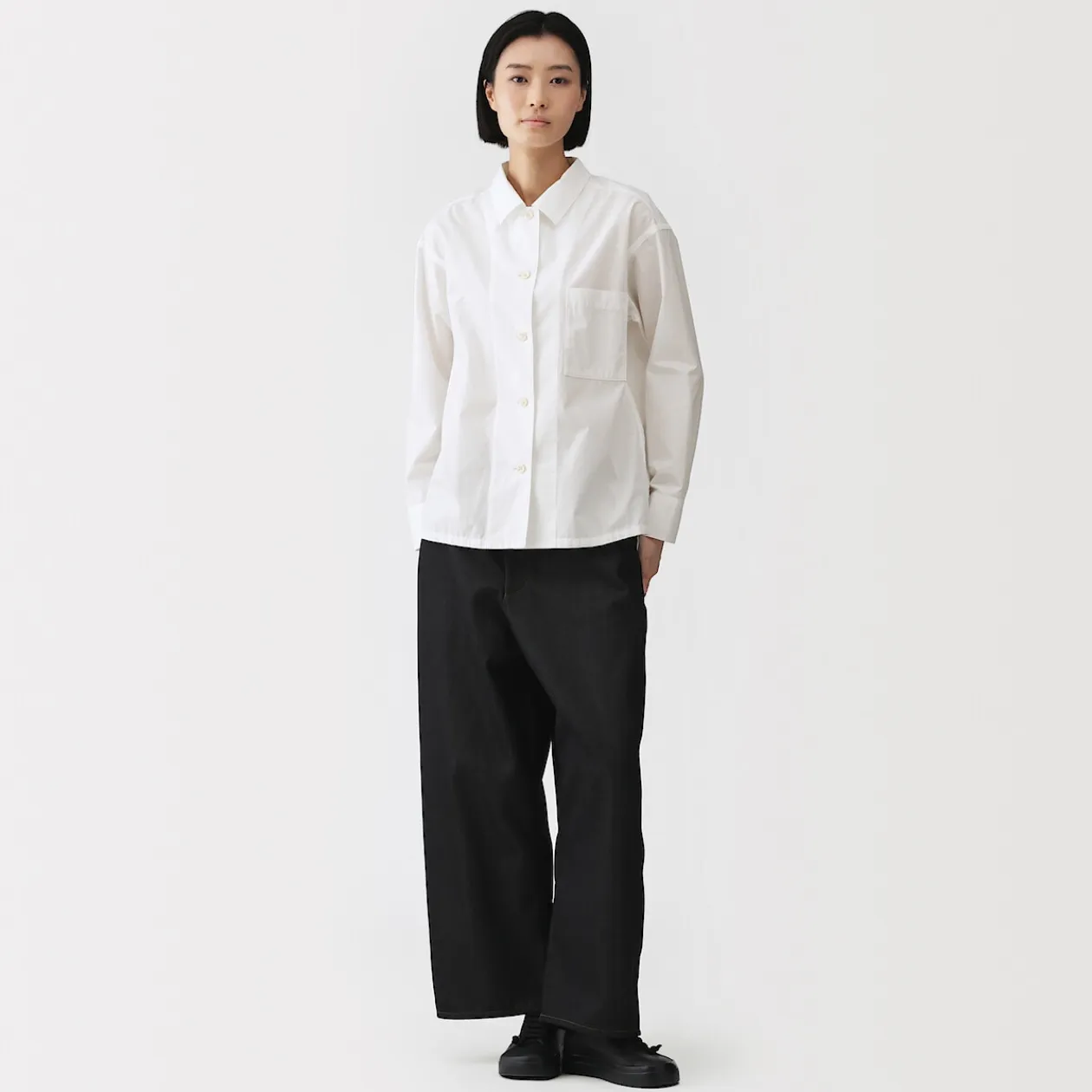 Chemises^Muji Surchemise en coton biologique pour femme