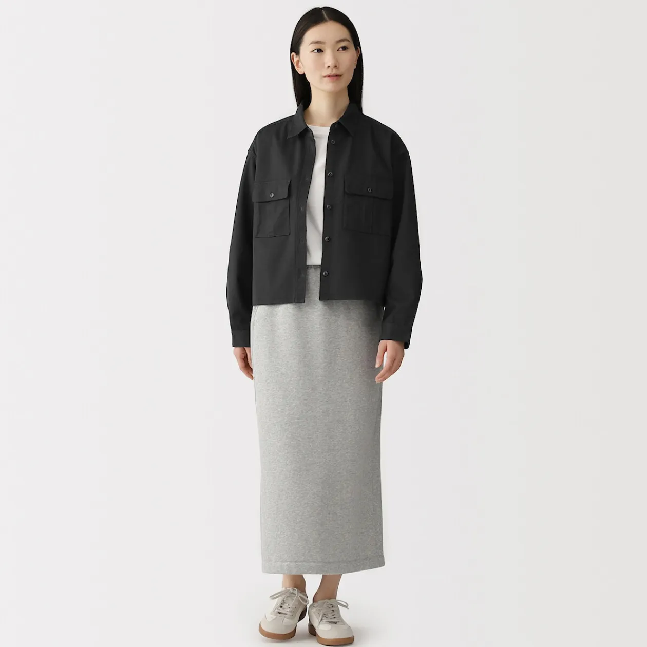 Vestes Et Manteaux|Chemises^Muji Sur-chemise légère en sergé de kapok mélangé pour femme