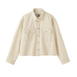 Vestes Et Manteaux|Chemises^Muji Sur-chemise légère en sergé de kapok mélangé pour femme