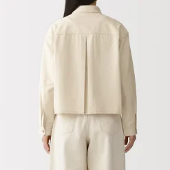 Vestes Et Manteaux|Chemises^Muji Sur-chemise légère en sergé de kapok mélangé pour femme