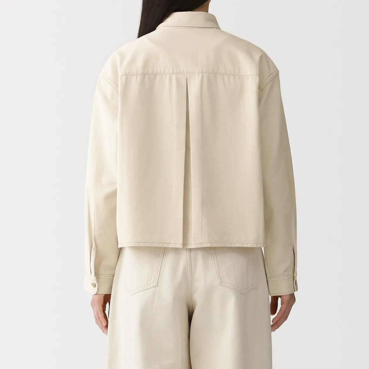 Vestes Et Manteaux|Chemises^Muji Sur-chemise légère en sergé de kapok mélangé pour femme