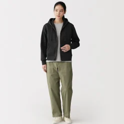 Pulls Et Cardigans|Hoodies Et Sweatshirts^Muji Sweat-shirt à capuche zippé en coton mélangé pour femme