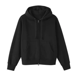 Pulls Et Cardigans|Hoodies Et Sweatshirts^Muji Sweat-shirt à capuche zippé en coton mélangé pour femme