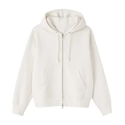 Pulls Et Cardigans|Hoodies Et Sweatshirts^Muji Sweat-shirt à capuche zippé en coton mélangé pour femme