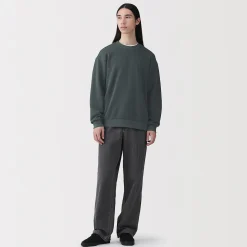 Pulls Et Cardigans|Hoodies Et Sweatshirts^Muji Sweat-shirt à col ras du cou et à double tricot pour homme