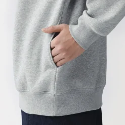 Pulls Et Cardigans|Hoodies Et Sweatshirts^Muji Sweatshirt à demi‐zip en coton mélangé pour homme