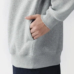Pulls Et Cardigans|Hoodies Et Sweatshirts^Muji Sweatshirt à demi‐zip en coton mélangé pour homme
